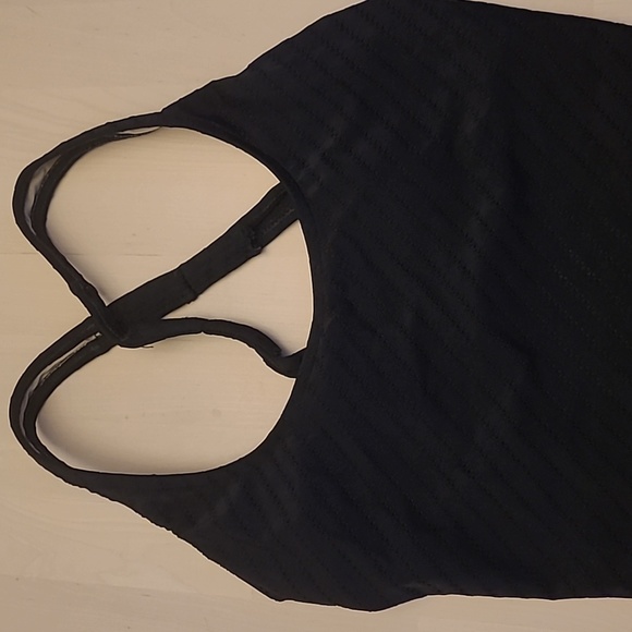 Perfection Fit by Roxanne 1960s Textured Black One Piece Bathing Suit - Picture 3 of 12